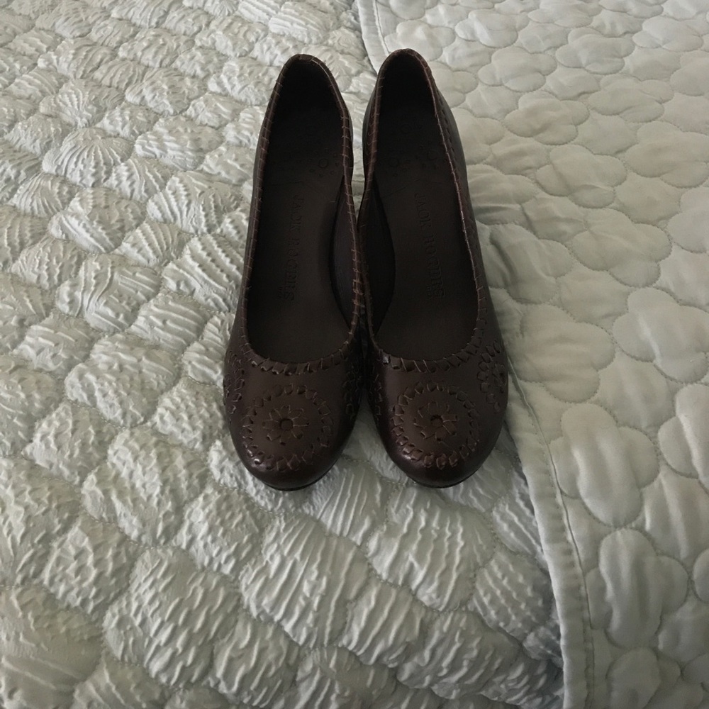 Jack Rogers Brown heels
